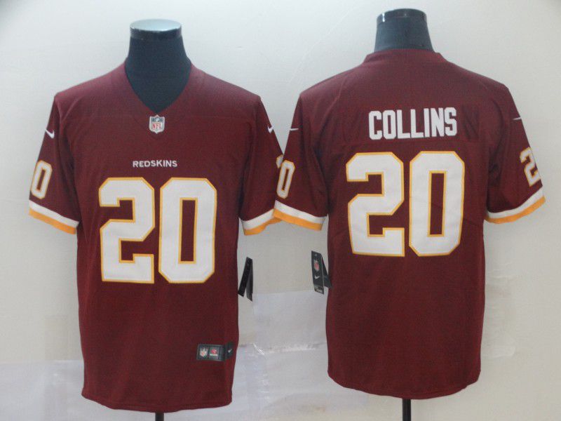 Men Washington Red Skins #20 Collins Red Nike Vapor Untouchable Limited Player NFL Jerseys